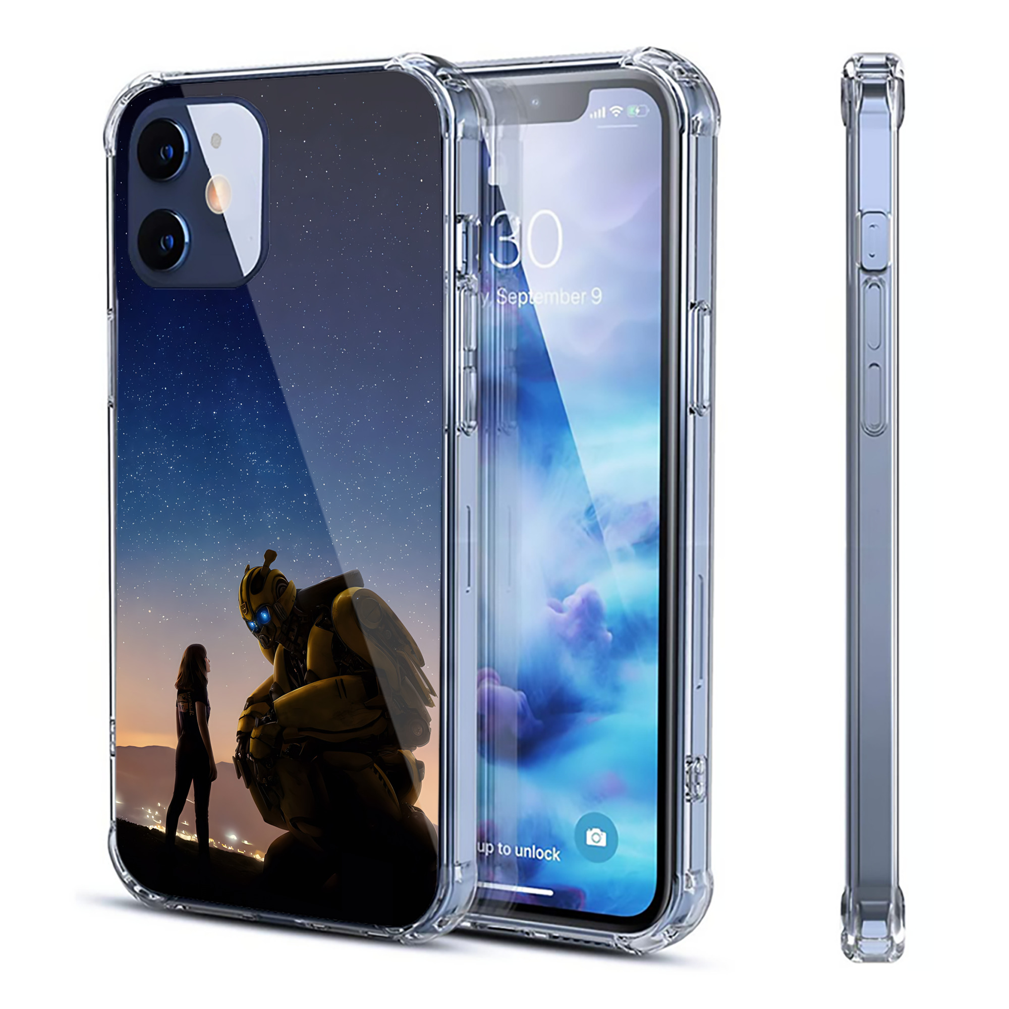 （画像用） Transformers トランスフォーマー 【iPhone 12シリーズ対応】透明スマホケース（クリアソフトケース）